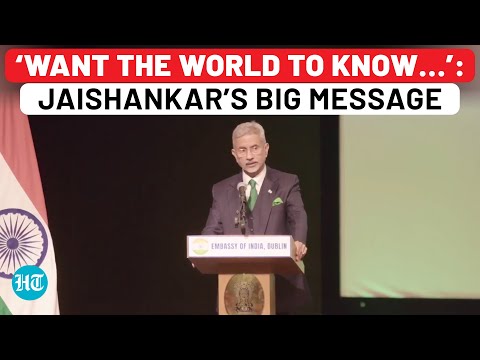 Jaishankar’s Lesson In Diplomacy During Speech In Ireland; ‘Neutrality Happens When You’re Weak Or…’