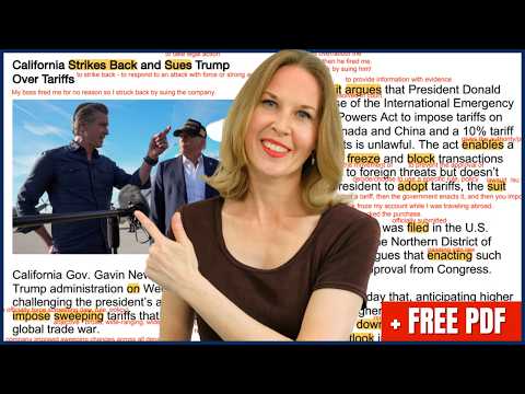California Sues Trump 🇺🇸 Learn English with the News