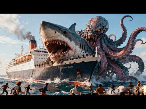 Genetic Hybridization Out of Control, Half-Shark Half-Octopus Beast Massacres Humans!