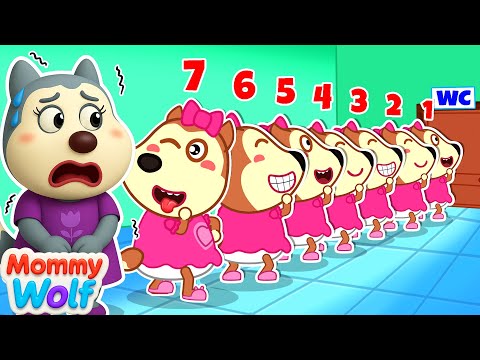 Mommy Survives SEVEN SISTERS š² Funny Stories About Mommy Wolf Family