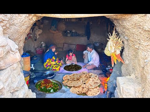 Making a Delicious Authentic Iranian “Dolma” &amp; Baking Traditional Fresh Bread