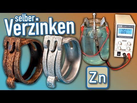 Easy at-home zinc plating | Galvanic zinc plating | DIY zinc plating | Electrolytic zinc plating