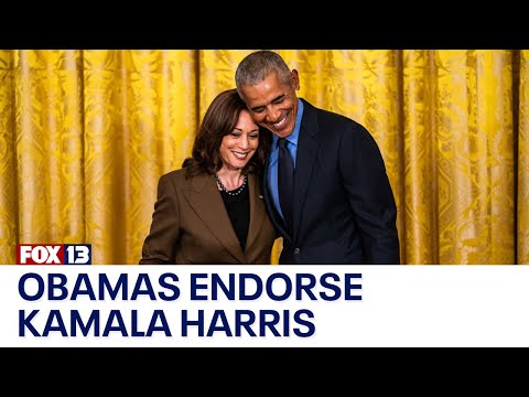 Barack and Michelle Obama endorse Kamala Harris for president | FOX 13 Seattle