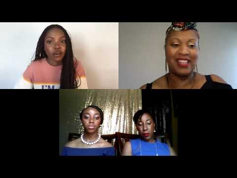 Ryan Destiny speaking at the Black Girls Film Screening & Awards Event.