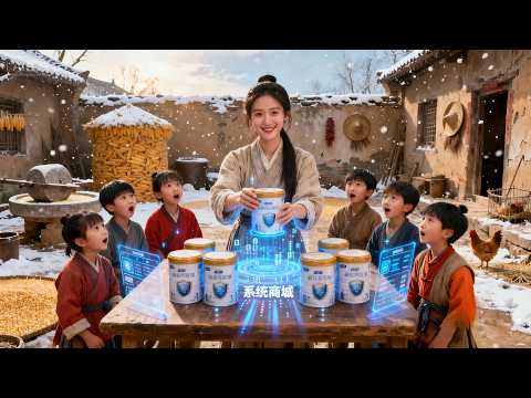 一睁眼，我竟魂穿成了个寡妇！身边还围着七个嗷嗷待哺的孩子。面对蛮横刻薄的婆婆、蛮不讲理的大嫂，我刚醒就被他们逼着滚出家门。这寒冬腊月的，哪还有活路？不管了！先祭出金手指，把孩子喂饱再说！#短劇 #穿越