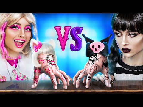 Уэнсдей vs Хеллоу Китти! Преображение Хеллоу Китти! Вещь пропала