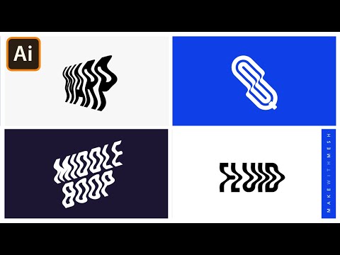 Warp Text in Adobe Illustrator | Make with Mesh | Graphic design