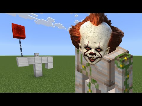 Pennywise Golem Addon in Minecraft PE Bedrock