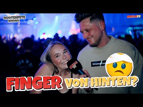 Fingers from behind? 🤕 Street survey, quota party Bremen