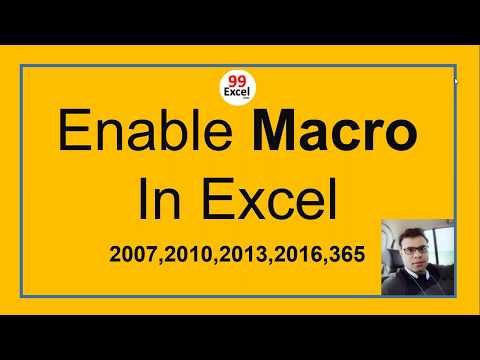 how to enable macros in excel (Hindi)