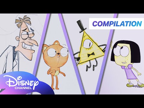 Disney Cartoons Come to Life | Every How Not To Draw...so far | Compilation |@disneychannelanimation