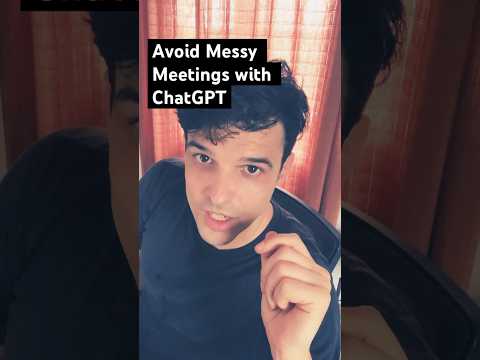 Got a meeting idea but no agenda? Watch how #ChatGPT turns chaos into clarity—in seconds! #prompt🔥