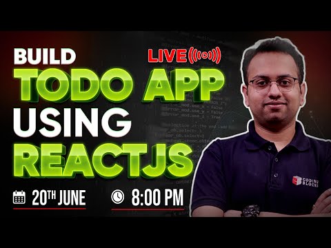 Build A TODO Application Using REACTJS!