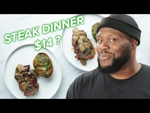 I Tried Making A Steak Dinner For Two With Only $14 • Tasty
