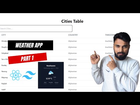 Building a Weather Forecast Web Application with React Js In Hindi 2024 Part 1