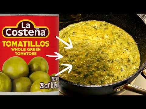 Green Salsa With Canned Tomatillos!