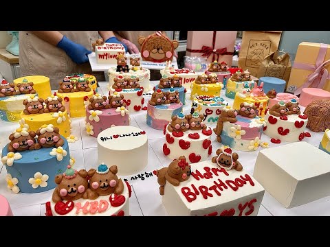 Overwhelming visuals! BEST 4 unique and pretty cakes - Korean Street Food