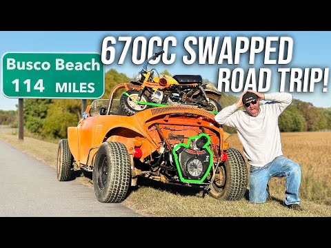 Can Our Lawn Mower Swapped Volkswagen Beetle Survive a 150 Mile Road Trip?