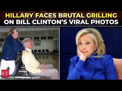 ‘What did you ask Bill Clinton about his photo with girls’: Hillary Clinton denies to answer| WATCH