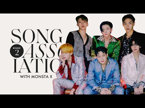 MONSTA X is Back for Round 2 of Song Association, Sings 24kGoldn, Frank Ocean & "Love Killa" | ELLE