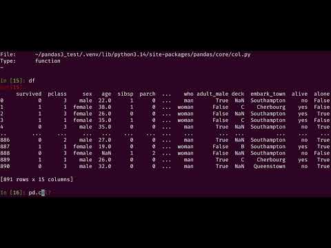 pandas3.0.0rc0 -testing the new pd.col() function