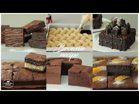 6가지 브라우니 레시피 모음.zip : 6 Brownie Recipe * 초콜릿 홈베이킹 영상 모음 Chocolate Baking Video | Cooking tree