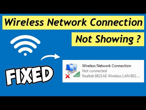 Wireless Network Connection Not Showing In Windows 7 | How to Install WiFi Driver In Windows 7
