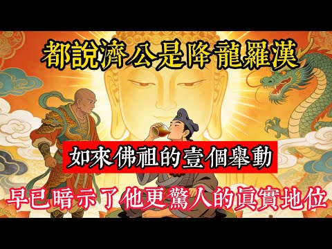 都說濟公是降龍羅漢，其實不然！如來佛祖的壹個舉動，早已暗示了他更驚人的真實地位#立地成佛#念佛修行#因果正見#修行障礙化解#生死因果#佛学#佛教