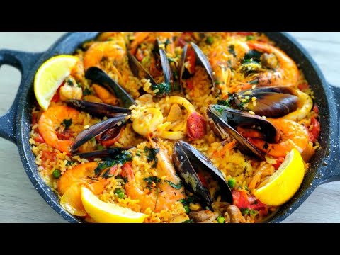 Sea Food Paella 🥘🥘 | Authentic Spanish Sea Food Paella | EASY PAELLA Recipe | Chef's Special Recipe