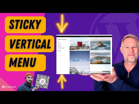 "Create a Sticky Vertical Menu Site in 30 Minutes - WordPress Gutenberg Tutorial"
