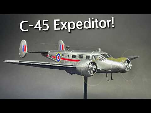 I Put Motors In This! PM Model Beech C-45 Expeditor Model Kit in 1/72 Scale - Build & Review