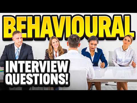 BEHAVIOURAL INTERVIEW QUESTIONS & ANSWERS! (STAR Method ANSWERS to Behavioral Interview QUESTIONS!)