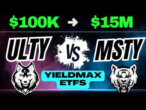 $100k in MSTY vs ULTY (Best Monthly & Weekly Dividend ETFs by YieldMax)