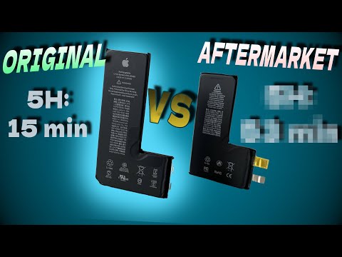 iPhone Original Battery (Bad Health) VS Aftermarket New | Original VS Fake