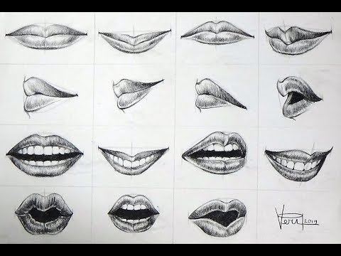 ✨ Secret How to Draw Lips Expression Drawing for Beginners ✨#viralvideo #videoviral #pencildrawing 