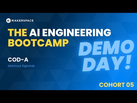 Cod-A - The AI Engineering Bootcamp Cohort 5 Demo Day #demoday #learnai