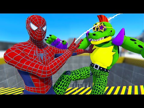 Spider-Man Uses Powers Against FNAF Animatronics - Bonelab Mods