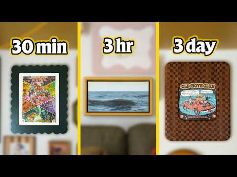 I Build 3 Picture Frames - 30 Min. vs. 3 Hour vs. 3 Day