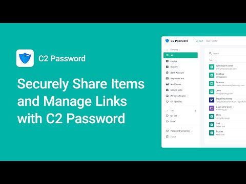 How to Securely Share Confidential Data and Manage Links with C2 Password | Synology