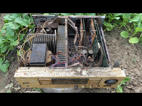 DENON Amplifier Japanese old broken Restoration - Restore old electronic audio amplifier