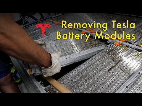 DIY Tesla Battery Module Removal - Step by Step