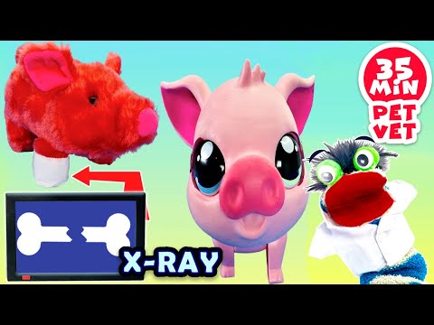 Fizzy The Pet Vet Helps Farm Animals Get Better | Fun Compilation Stories For Kids