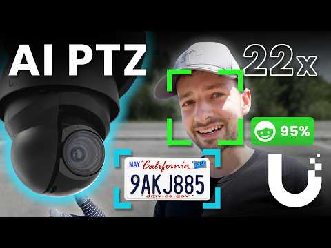 UniFi AI PTZ | Ubiquiti 22x Zoom with AI Face and License Plate Detections for $500 less