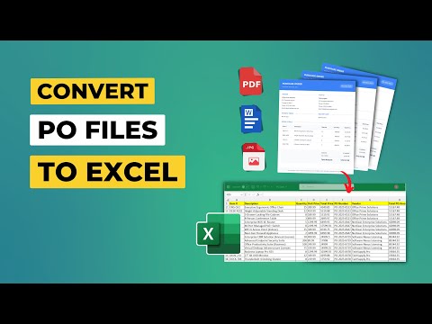 How to Extract Data from Purchase Orders to Excel | Automated PO Processing