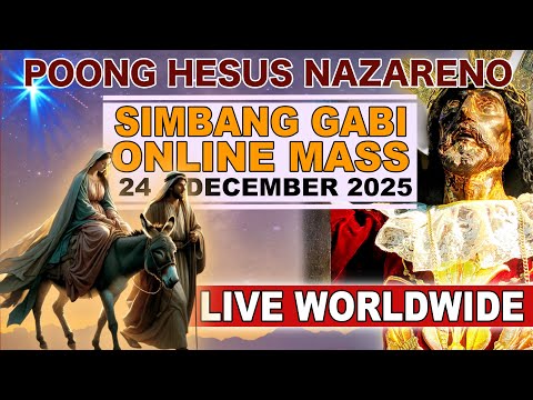 LIVE: Quiapo Church Filipino Online Mass Today • 24 December 2025 • Day 9 Simbang Gabi