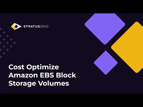 Cost Optimize Amazon EBS Block Storage Volumes