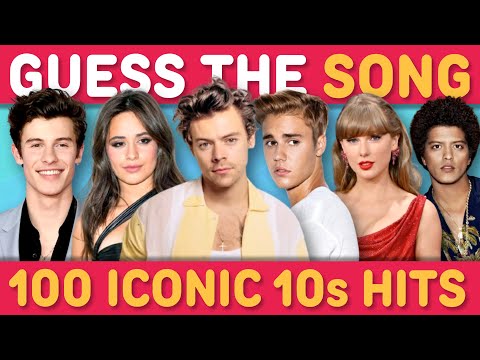 ULTIMATE 2010s SONG QUIZ 🎸 🎵 GUESS THE 100 MOST ICONIC SONGS FROM THE 10s | Song Quiz
