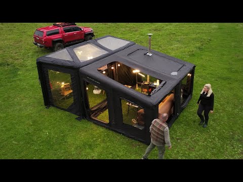 2 ODALI 2 KATLI ŞİŞME ÇADIRLA LÜKS KAMP