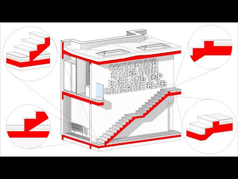 CONNECTING STAIRS WITH BASE AND TOP CONCRETE SLAB / PROBLEM SOLVED