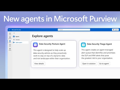 New Agents in Microsoft Purview